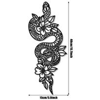 Stunning Moon Snake Wall Decor for Witchy Altars! Flower Snake Decor Wall Hanging. Boho iron art. Add a touch of magic. juoda