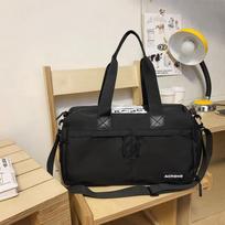 A leisure fashion large capacity fitness travel bag, waterproof fabric, large capacity yoga travel fitness various sports gray