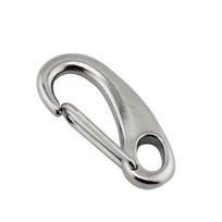 1 vnt kiaušinio formos kabliukai 304 nerūdijantis plienas 40 mm 50 mm 70 mm 100 mm ilgio saugaus metalo greito atlaisvinimo spyruoklinio kablio jungtis 40mm gray