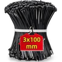 1000PCS Nylon Cable Ties Self Locking Plastic Cord Cable Tie Reusable Fastener Ring Loop Home Hardware Organizer Wire Straps 1000PCS