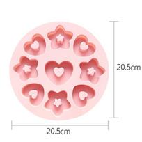 Household Silicone Cake Baking Molds High Temperature Resistance Chocolate Pudding Mould Kitchen Tools Cookies Ice Cube Moulds rožinė