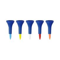 5Pcs Golf Tees Unbreakable Plastic Golf Tees Bulk with Wide Soft Rubber S