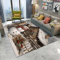 Merry Christmas Santa Claus Area Rug Carpet Rug for Living Room Bedroom Sofa Doormat Decoration Kid Play Non-slip Floor Mat gift 40X60cm-16x24in