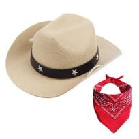 Dog Costume Hat Scarf Set Breathable Adjustable Buckle Comfortable To Wear Stylish Funny chaki