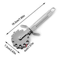 Meat Tenderizer Handheld Stainless Steel 5-Wheel Rolling Loose Meat Hammer Roller for Tendering Steak Beef Pork Kitchen Tool white