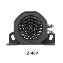 12V-24V 105DB Atsarginis garsinis signalas IPX6 Vandeniui atsparus atbulinės eigos garsinis signalas Sunkvežimio signalizacija transporto priemonės atbulinės eigos priminimui black