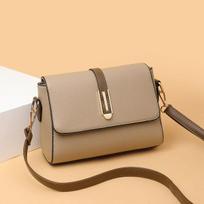 Fashion Crossbody Bag PU Leather Messenger Bag Versatile Sling Shoulder Women's Bag Small Handbags Sac A Main Femme 22x9.5x16cm white