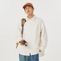 2024 Overalls Long Sleeve Shirt Japanese Hong Kong Style Ins Loose Shirt Boys Summer Trendy Versatile Casual Coat M abrikosas