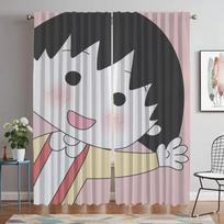 Blackout Curtain for Room 2 Panel Chi-bi Maruko Kitchen Curtains Halloween Decoration Shades Tulle for Bedroom Partition Living W60xH90cmx2pcs-CL