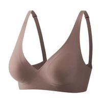 S-XXL Didelio dydžio liemenėlė Besiūlė seksuali moteriška liemenėlė Be vielos Liemenėlės Minkšti apatiniai moteriški intymūs moteriški apatiniai miegui skirti drabužiai One Size&XXL(40 90BCD) žalia