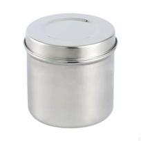 Medical Ointment Container with Lid for Cotton Balls in Professional Settings 8cmx8.4cm gray