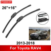 Car Wiper for Toyota RAV4 2013-2018 26  + 16  Front Rear Wiper Blades Brushes Cutter Accessories 2013 2014 2015 2016 2017 2018 juoda