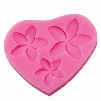 Plumeria Flower Silicone Mold Fondant Mold Cake Decorating Equipments Chocolate DIY Molds ADM rožinė