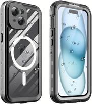 For IPhone 16 15 14 Plus 13 Pro Max IP68 Underwater Waterproof Magnetic Phone Case 360° Dustproof Diving Swim Cover with MagSafe For iPhone 13 juoda