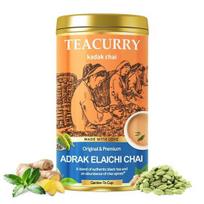TEACURRY Adrak Elaichi Chai (100 Grams) - Traditional Chai with Rich Masala | Natural Ginger, Elachi Tea beige