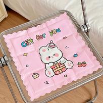 Summer Ice Pad Notebook Cooling Free Water Pad Cartoon Student Dormitory Nap Fart Pad Cool Pad Swimming Ring Card brown