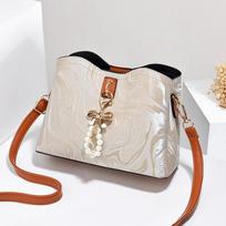 High-quality Women Shoulder Crossbody Bag Exquisite Tote Messenger Bag for Student Ladies Bags Female Handbag beige