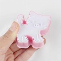 1 Piece DIY Cake Decoration Mold DIY Pastry Cutter Baking Supplies Plastic Cat Cookie Mold ADM Random 1Piece beige