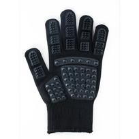 Pet Dog and Cat Hair Bathing Massage Comb Gloves To Remove Floating Hair Dog and Cat Hair Combing Massage and Bathing Tool One size black