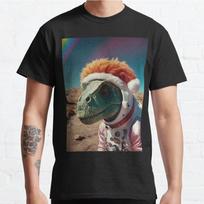 Men Fashion Casual Short Sleeves Sad Dinosaur In Christmas Planet Tops Aesthetic Vintage Oversized T-shirts S juoda