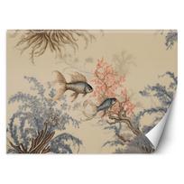 Wallpaper Feng shui boho fish 100x70 smėlis