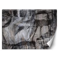 Wallpaper Brown 3D Rocks 100x70 pilka spalva