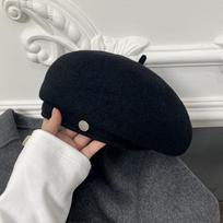 Simple Decor Wool Beret Hats Elegant Solid Color Elastic Painter Cap Lightweight Berets for Women Daily Use one size juoda