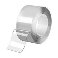 1 Roll Double-sided Tape Seamless Self-adhesive Waterproof Transparent Adhesive Tape Wall Sticker for Home A white