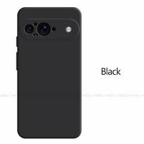 Google Pixel 9 dėklas Google Pixel 9 dangtelis Bamperis Atsparus smūgiams Skystas silikonas TPU Telefono galinis dangtelis Google Pixel 9 Pixel 9 black