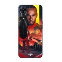 Coque pour Oppo A78 5G Lewis Hamilton Scuderia Ferrari F1 officiel Maniacase juoda