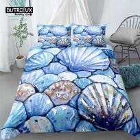 Beautiful Water Color Rocks Duvet Cover Set, Shell Bedding Set, Soft Comfortable Breathable Duvet Cover, For Bedroom Guest Room EU single(135x200cm)
