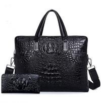 Men's Business Bag Shoulder Messenger Bag Handbag Computer Bag Business Trip Briefcase black