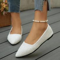 2024 New Summer Hot Sale Loafers Women's Leopard Pointed Toe Flats Pumps Women's Formal Office Ballet Shoes Moccasin Shoes 36 balta