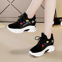 Shoe Women's New Net Celebrity Ins Tide Wild Student Thick-soled Casual Slimming Sneakers Zapatos De Mujer Sneaker Shoes 35 juoda