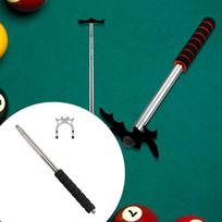 Biliardo Kliūtis Tiltas Galvutė Praktiška Kliūties Stovas Cue with High Head black