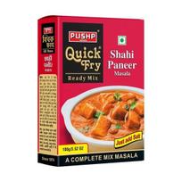 Pushp Brand | Quick Fry Shahi Paneer Masala | Ready to cook | 100gm Box | Flavorful Blend of Spices | A complete mix masala
