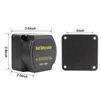 Smart Dual Battery Isolator Battery Relay Marine Battery Isolator Voltage Sensing Relay Automatic Charging Relay Dual Battery gray