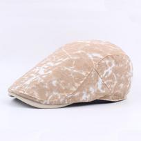 Washed Denim Bube Cap Summer Female Beret Tide Sun Hat British Wind Forward Hat Men Adjustable oranžinė
