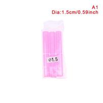 6 vnt. „Self-grip“ plaukų suktukai, priklijuojami skirtingų dydžių „pasidaryk pats“ plaukų suktukai 1.5cm pink