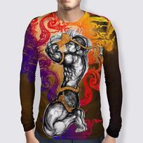 Muay Thai Tiger Graphic T Shirt for Men Clothing Gym Fitness Men's 3D Thai Boxing Kong Fu Long Sleeve T-Shirt Summer Sports Tops S