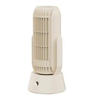 Portable PTC Ceramic Space Heater with Thermostat Electric Heater for Indoor Office, Desktop, and Home Use ,90° Head Shaking beige