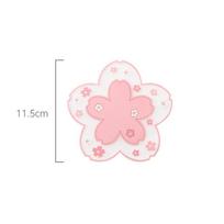 Hot Lotus Heat Insulation Coaster Mugs Pad Non-Slip Placemat Silicone Tableware Table Mat Coffee Cup Stands Kitchen Accessories L white