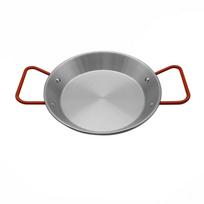 Jūros gėrybių ryžių puodas Apsauga nuo nudegimo Sutirštintas nerūdijančio plieno gaminimo paeljos keptuvė su dviguba rankena 20cm / 7.9in gray