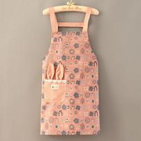 New Little  Apron Waterproof Apron Home Kitchen Cooking Work Clothes Anti Oil Cleaning Apron 75*70cm rožinė