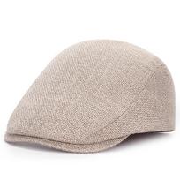 Beret Cap Male Female Autumn Winter Hat Adjustable Flat Cap Striped Artist Painter Beret Hat Berets for Men Women Adjustable chaki
