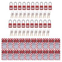 Electrical Lockout Tagout Kit with Safety Padlocks Keys Loto Tags for Industrial Chemical Electric