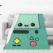 Kawaii Adventure Time Bmo Minkštas Šiltas Lengvas Plonas Antklodė Adventuretime Nuotykių Laikas Bmo Mielas Kawaii 30x40in white