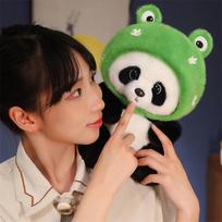 Mielos varliukės kepuraitės Panda pliušiniai žaislai mergaitėms Vaikams Pliušinis panda žaislas Panda minkštas žaislas Gimtadienio dovanos Biuro papuošalai 25cm