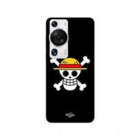 Coque Huawei P60 Pro Drapeau One Piece Pirate Rap et Chapeau de Paille Maniacase
