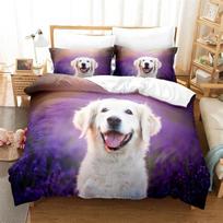 English Bulldog Duvet Cover Sad and Tired Bulldog European Pure Breed Animal Room Home Decorative 3 Piece Bedding for Kid Women 140x210cm 2pcs gray